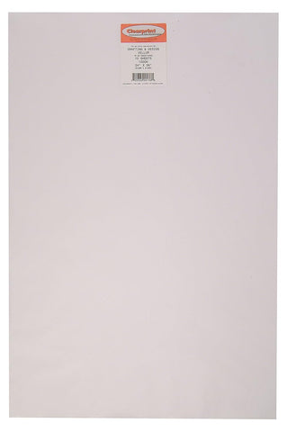 Clearprint 24" x 36" 1000H Design Vellum Sheets, 16 lb., 100% Cotton, 10 Sheets Per Pack, 1 Each