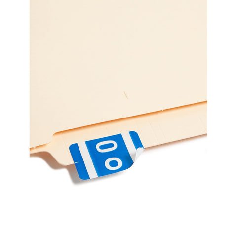 Smead AlphaZ ACCS Color-Coded Alphabetic Label, O, Dark Blue, 100 Labels per Pack (67185)