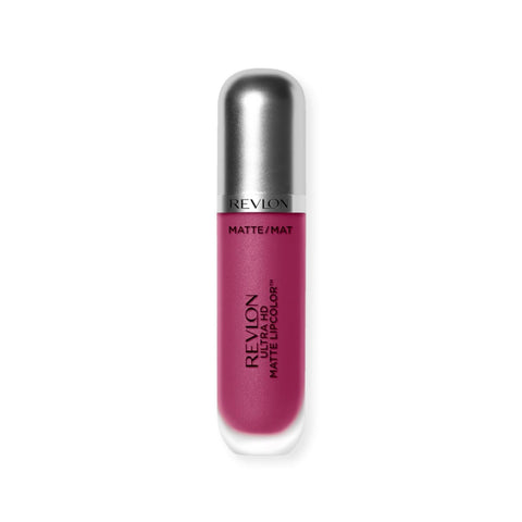 REVLON Ultra HD Matte Lipcolor, Velvety Lightweight Matte Liquid Lipstick in Pink, Addiction (610), 0.2 oz