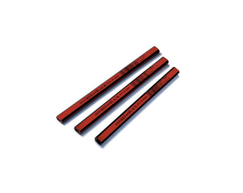 DIXON Industrial Carpenter Pencils, Soft Graphite Core, Red/Black, 7", 12-Pack (19971)