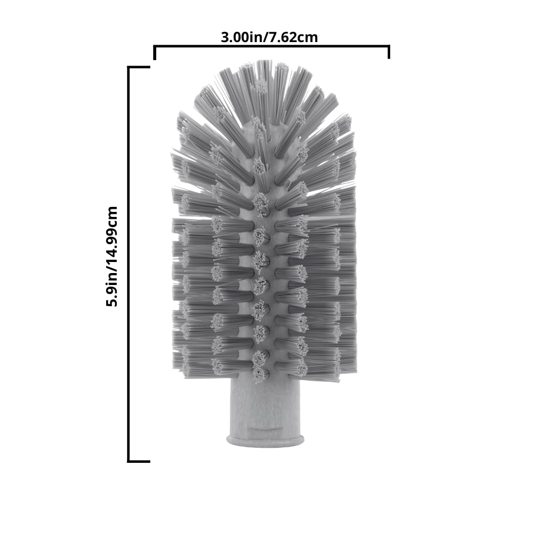 SPARTA Plastic Multi-Purpose Valve Brush, Pipe Brush, Round Brush with Polyester Bristles, Color Coded for Commercial Cleaning, Kitchen, Restaurant, Bathroom, 5.9 X 3 X 5.9 Inches, Pink