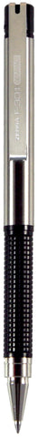 Zebra Pen F-301 Compact Ballpoint Black Ink Fine Point 0.7mm Pen, Easy-Glide Ink, Stainless Steel Retractable, Non-Slip Grip, Converts from Full Size to Pocket Size, 2-Pack (27412)