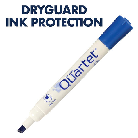 Quartet Classic Low Odor Dry-Erase Markers, Chisel Tip, 4-Marker Set, Assorted Colors, 4 Pack (659510Q)