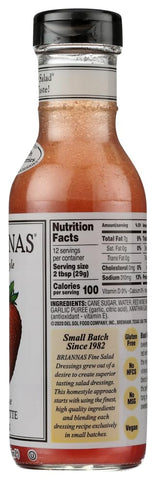 Briannas Vinaigrette Dressing Blush Wine, Size: 12 Oz (Pack of 3)
