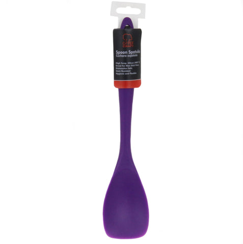 Chef Craft Premium Silicone Spoon Spatula, 11.5 inch, Purple