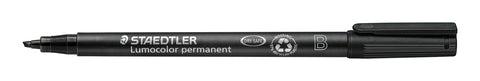STAEDTLER 314-9 Lumocolor Bold Permanent Universal Pen B, Pack of 10, Black, 314-9 VE