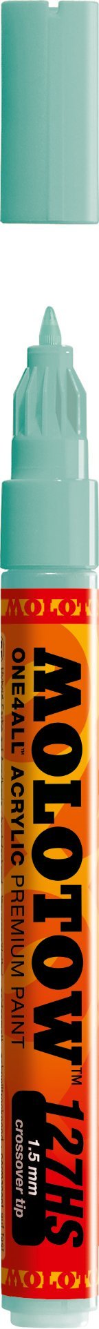 Molotow ONE4ALL Acrylic Paint Marker, 1.5mm, Lago Blue Pastel, 1 Each (127.415)