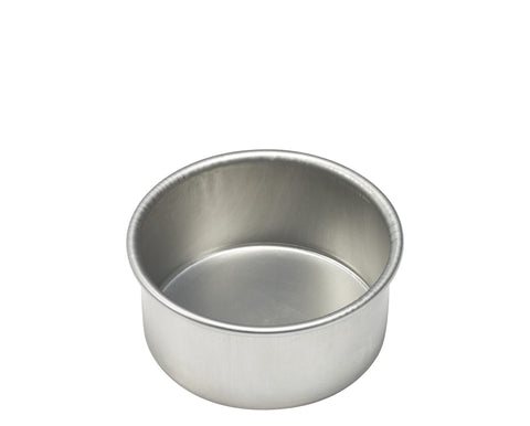 DecoPac 6 Inch 16 Gauge Aluminum Round Cake Pan, 6"W x 3"H, Made From Premium, Hardened Aluminium Alloy For Superior Durability, Uniform Wall Thickness for Even Rising