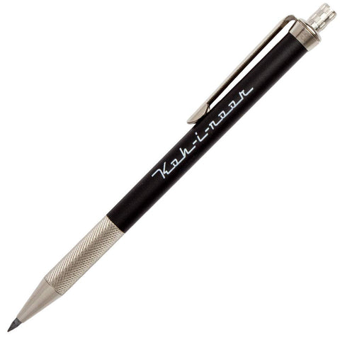 Koh-I-Noor Toison d'Or Notebook Incremental Clutch Lead Holder with 2mm x 90mm Lead, Black, 1 Each (5608CN1005KK)