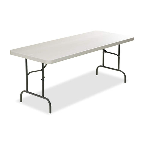Iceberg IndestruTable Commercial Folding Table, 30"x96", Platinum Granite (Made in USA)