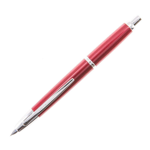 PILOT Vanishing Point Decimo Refillable & Retractable Fountain Pen, Burgundy Barrel with Rhodium Accents, Extra Fine Nib (65334)