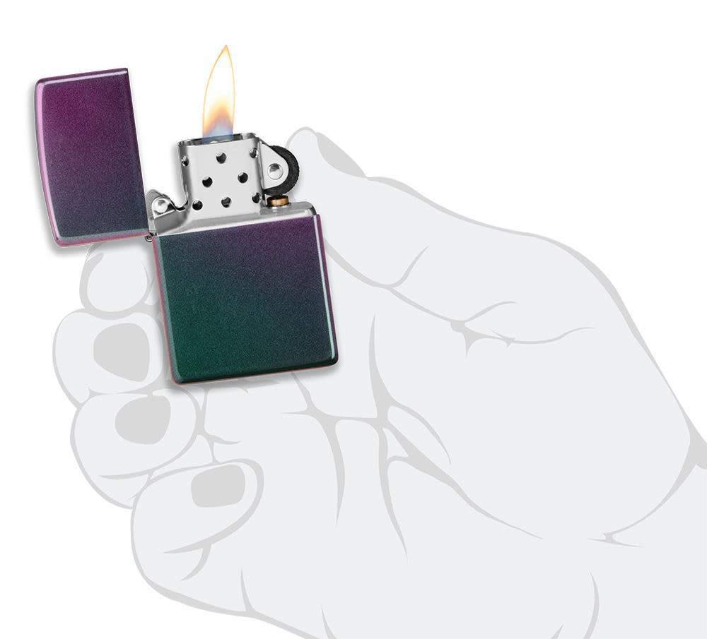 Zippo Iridescent Logo Pocket Lighter