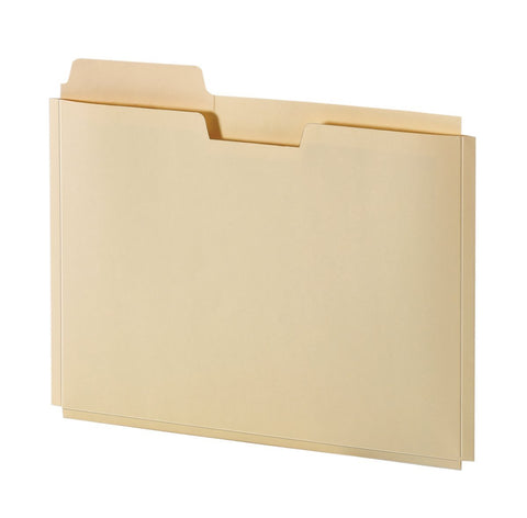 Pendaflex Manila Expanding File Folder Pocket - 0.75" Expansion - Letter Size File Folders with Reinforced Blank Customizable 1/3 Cut Tabs - Manila File Folders for Home, Office & School - 10 Count
