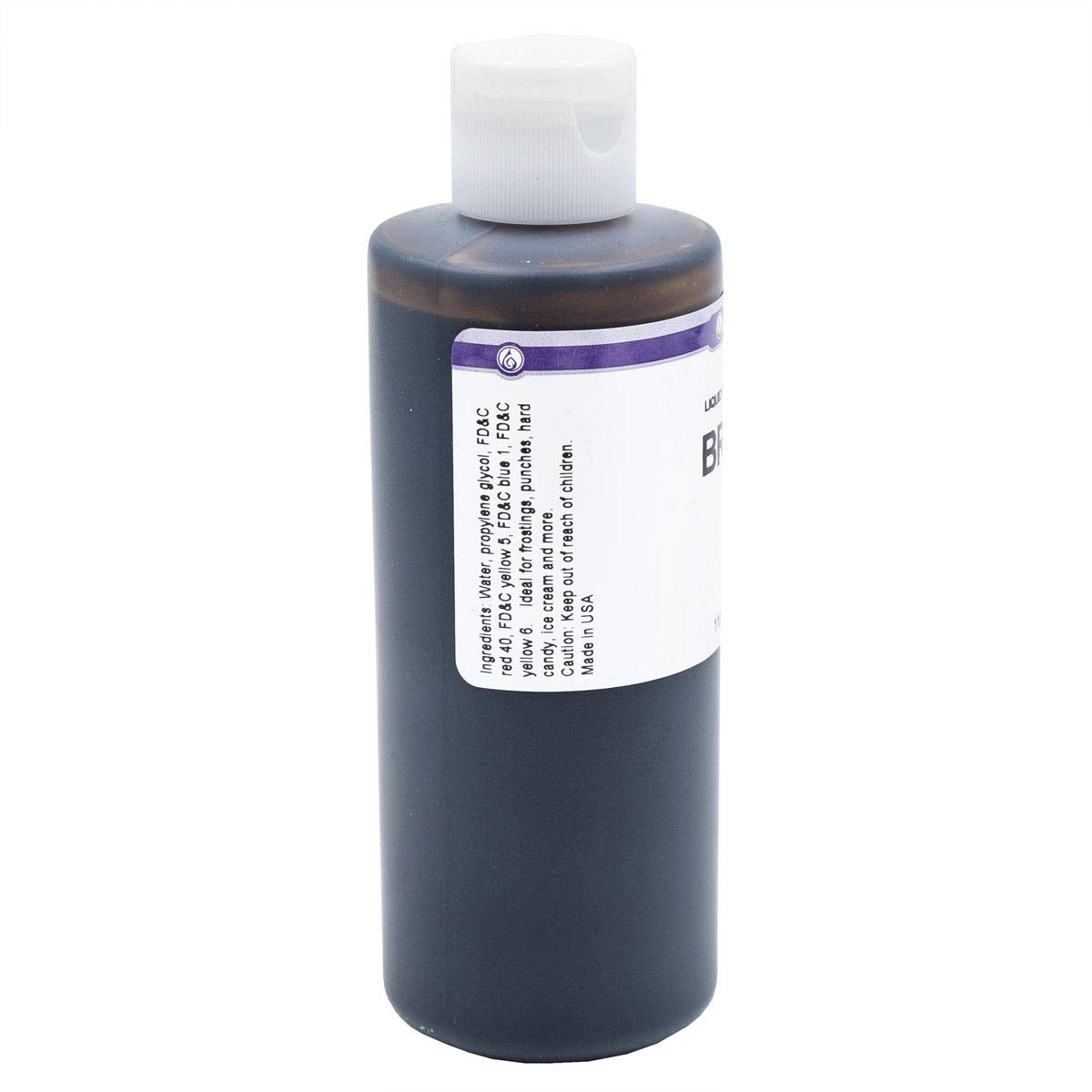 LorAnn Brown Liquid Food Coloring, 4 ounce bottle