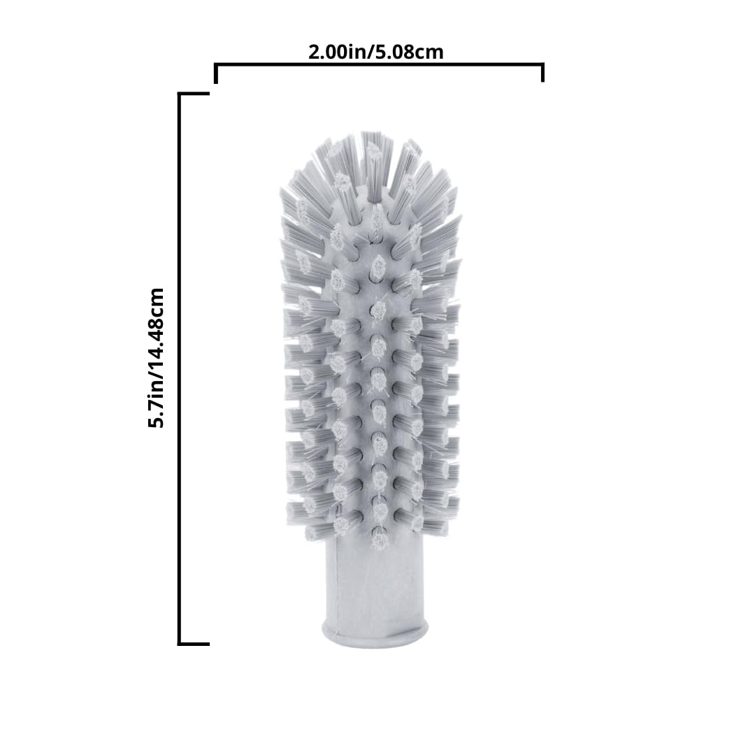 SPARTA Multi-Purpose Valve Brush Pipe Brush, Round Brush with Polyester Bristles, Color Coded for Commercial Cleaning, Kitchen, Restaurant, Bathroom, Plastic, 5.7 X 2 X 5.7 Inches, Red