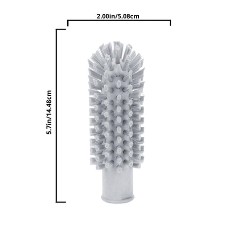 SPARTA Multi-Purpose Valve Brush Pipe Brush, Round Brush with Polyester Bristles, Color Coded for Commercial Cleaning, Kitchen, Restaurant, Bathroom, Plastic, 5.7 X 2 X 5.7 Inches, Red