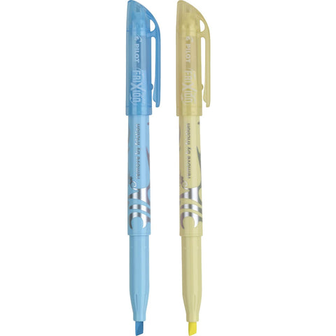 Pilot FriXion Light Pastel Erasable Highlighters, Chisel Tip, Assorted Colors, 2 Count