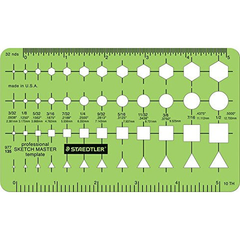 Staedtler® Mars® Template, Sketch Master