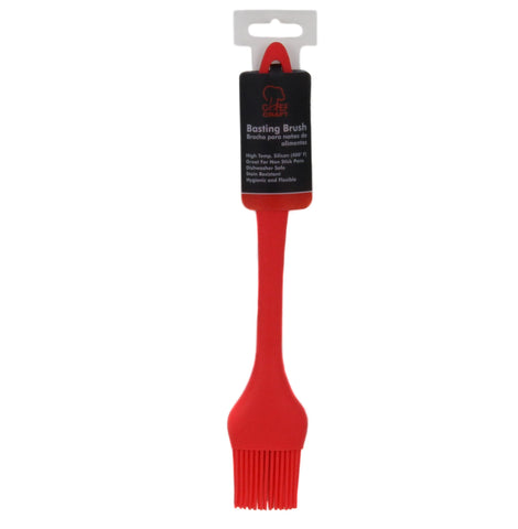 Chef Craft Premium Silicone Basting Brush, 10.25 inch, Red