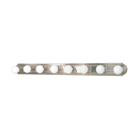 Nuvo Lighting 60/303 Transitional Eight Light Vanity in Pwt, Nckl, B/S, Slvr. Finish