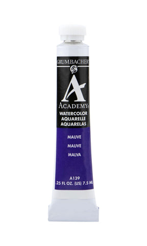 Grumbacher Academy Watercolor Paint, 7.5ml/0.25 Ounce, Mauve (A139)