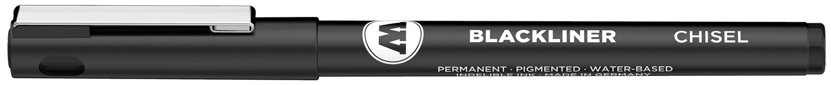 Molotow Blackliner Pen, Chisel Tip, Black Permanent Ink, 1 Each (703.210)