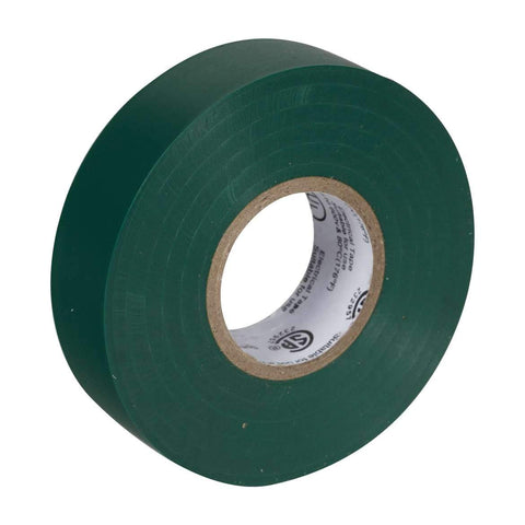 Duck Brand Professional Grade Electrical Tape, 3/4-Inch by 66 Feet, Single Roll, Green (299014)