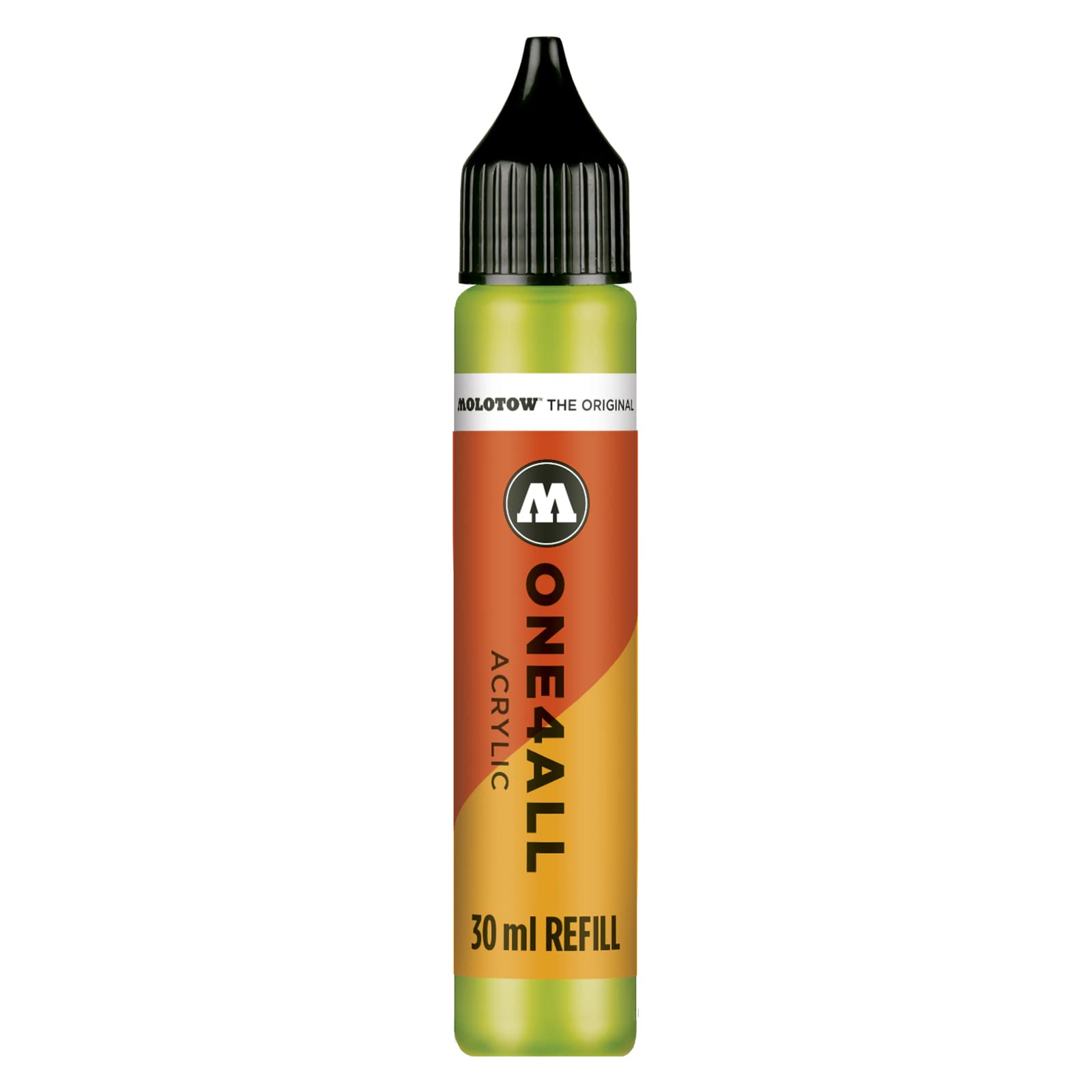 Molotow ONE4ALL Acrylic Paint Refill, For Molotow ONE4ALL Paint Marker, Grasshopper, 30ml Bottle, 1 Each (693.221)
