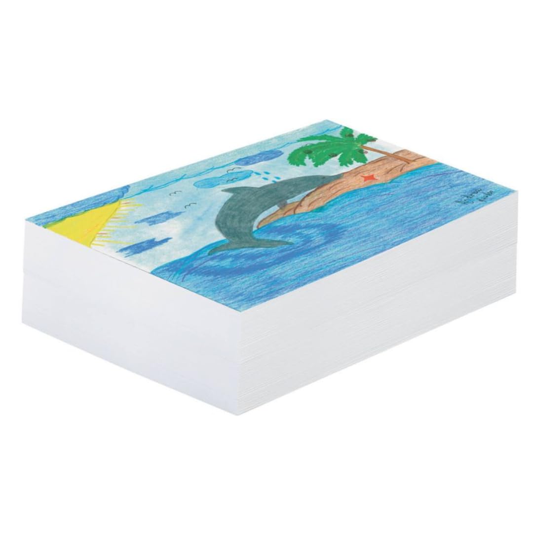Pacon Plain White Newsprint Paper, 9" x 12", Pack of 500 Sheets