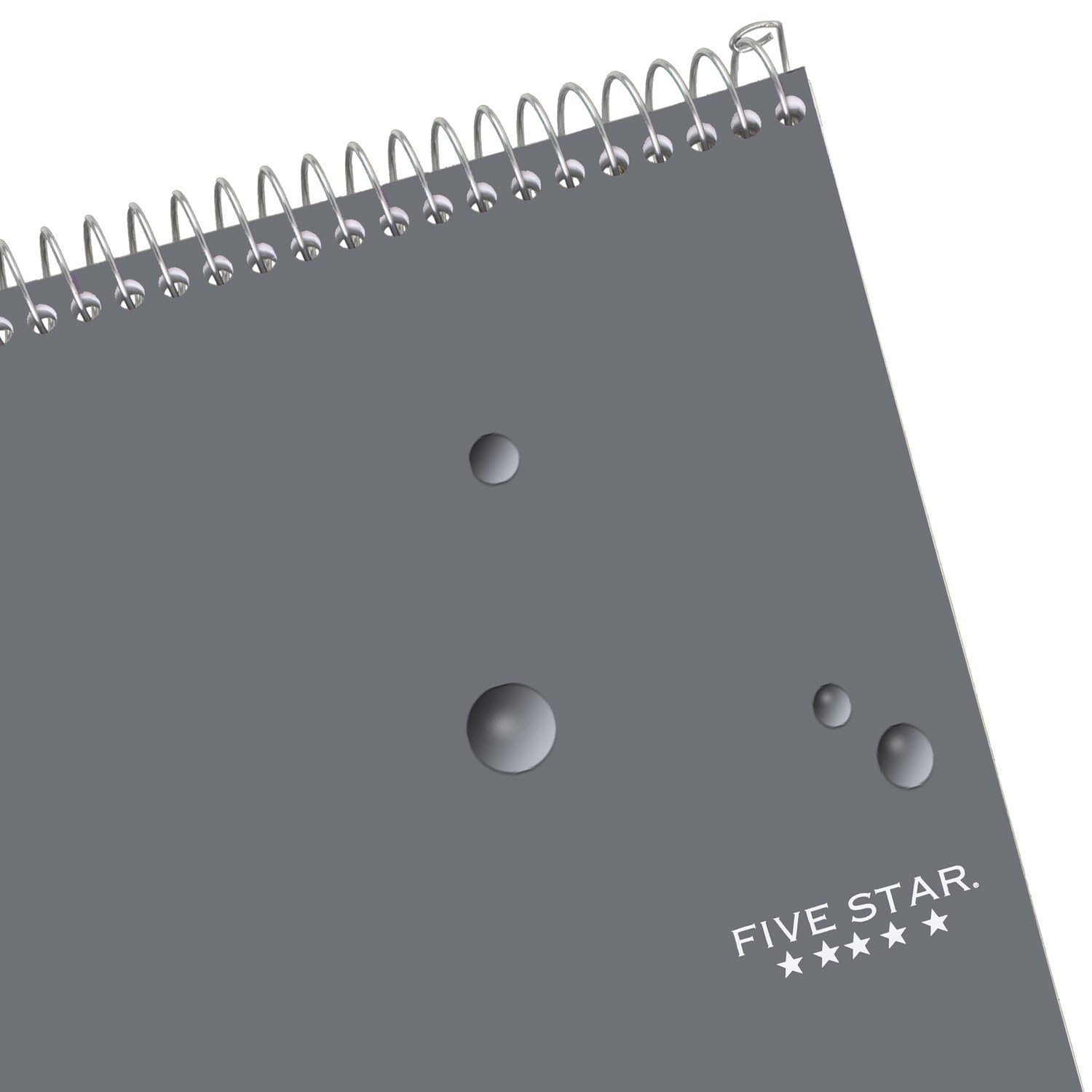 Five Star Top Bound Notebook, 1 Subject, College Ruled Paper, 100 Sheets, 11" x 8-1/2", Color Selected For You, 1 Count (06182)