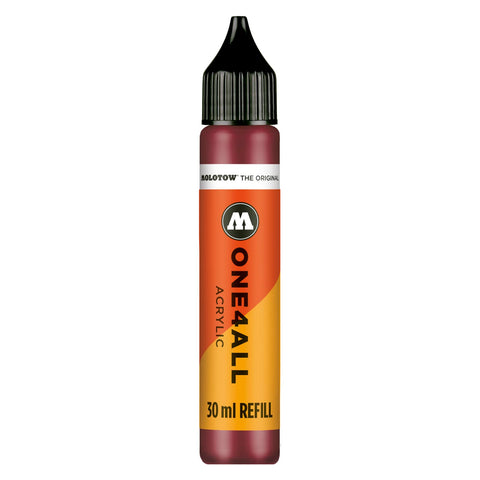 MOLOTOW ONE4ALL Acrylic Paint Refill, For MOLOTOW ONE4ALL Paint Marker, Burgundy, 30ml Bottle, 1 Each (693.086)
