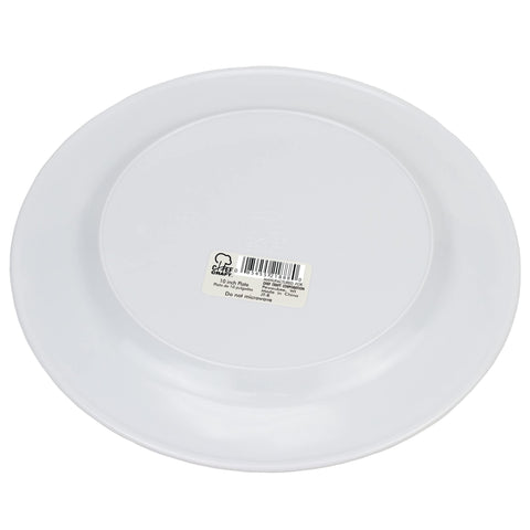 Chef Craft Classic Dessert Plate, 10 Inches In Diameter, White