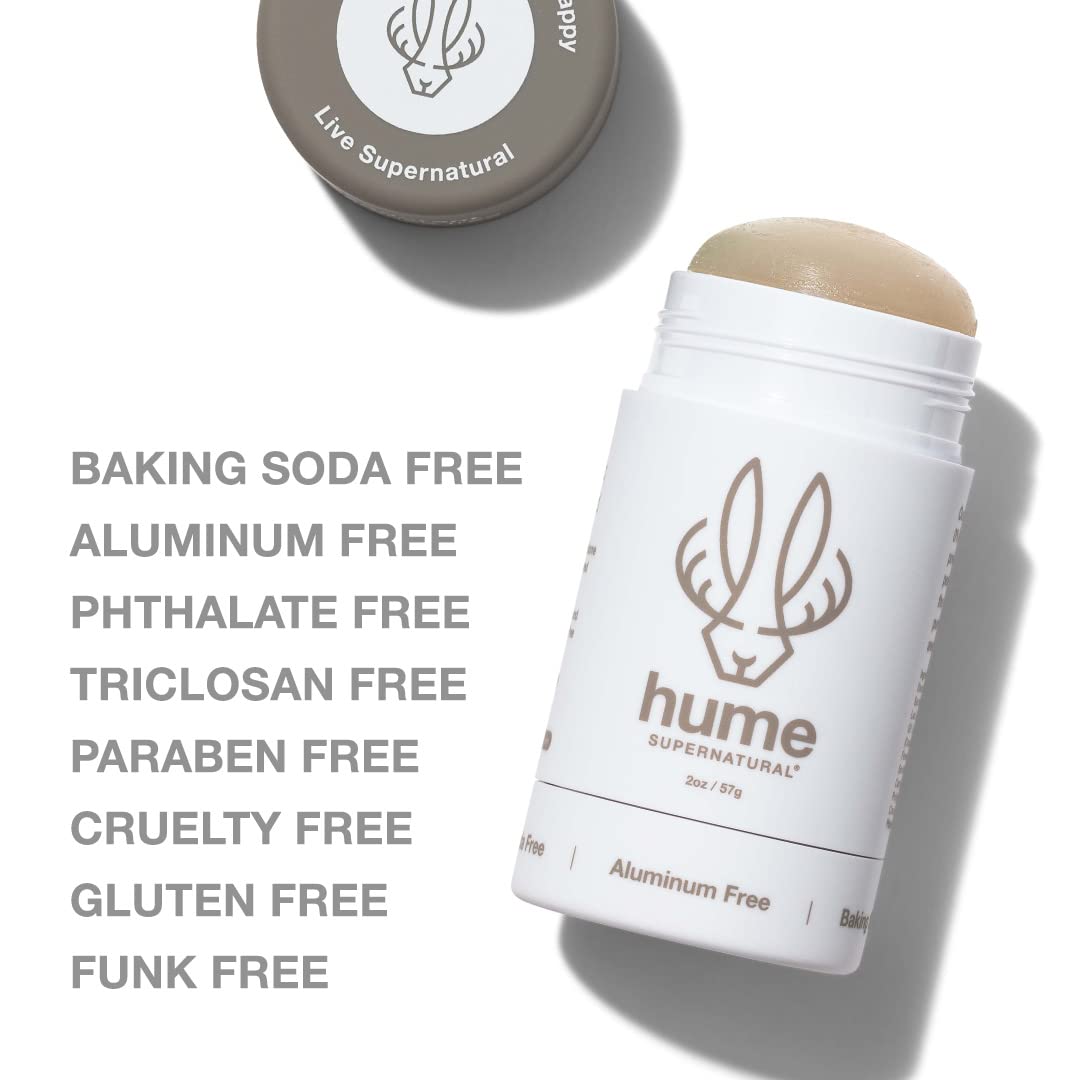 Hume Supernatural Aluminum-Free Deodorant For Women And Men - Neutral, Lasting, Sensitive Skin Formula, Moisture Blocking, Probiotic Enhanced, Innovative Botanical Care, Paraben Excluded