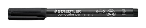 STAEDTLER 314-9 Lumocolor Bold Permanent Universal Pen B, Pack of 10, Black, 314-9 VE