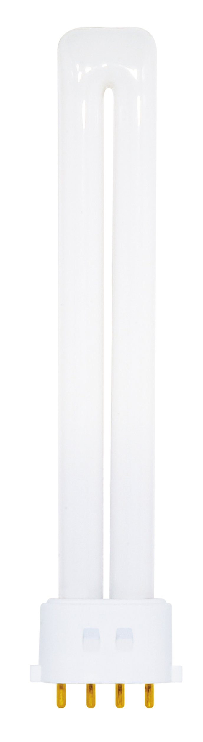 Satco S8367 3000K 13-Watt 2G7 Base T4 Twin 4-Pin Tube for Electronic and Dimming Ballasts, White, 1 Count (Pack of 1)
