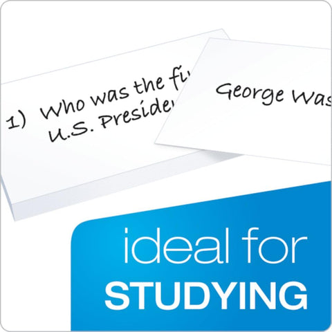 Oxford Blank Index Cards, 4" x 6", White, 100/Pack