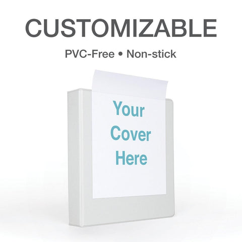 Cardinal 3 Ring Binder, 2 Inch Premier Easy Open Binder, ONE-Touch Locking Slant-D Rings, 565-Sheet Capacity, ClearVue Cover, PVC-Free, White (10320)