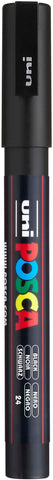 Posca Marker 3M in Black, Pens for Art Supplies, School, Rock Art, Fabric, Paint Pen, Art, Posca Markers