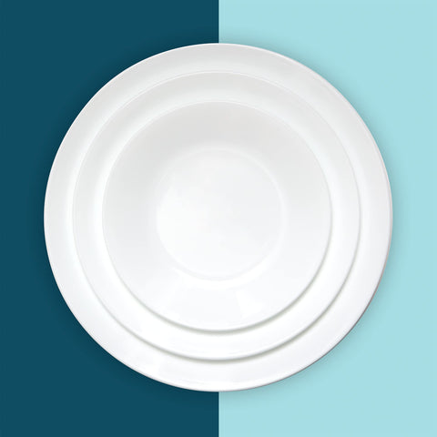 Corelle Vitrelle 6.75" Salad Appetizer Plate Set, Triple Layer Glass and Chip Resistant, Lightweight Round Plates, 1-Piece Winter Frost White