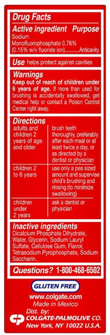 Colgate Cavity Protection Toothpaste, Creat Regular Flavor, Travel Size 1 oz (28g) - Pack of 10