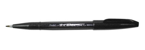 Pentel Fude Touch Sign Pen, Violet, Felt Pen Like Brush Stroke (SES15C-V)