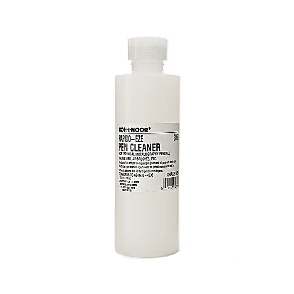 Koh-I-Noor Rapido-Eze Cleaning Solution, 8 oz. Bottle, 1 Each