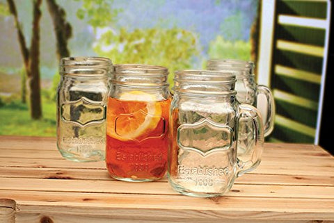 Yorkshire Mason Jar Mug, 17.5 oz., 4 Pieces