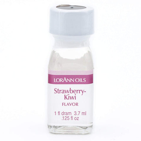 LorAnn Oils Super Strength Flavoring - Used For Candy Making, Flavoring, Baking, Hard Candy, & Flavor Oils - Bold, Natural Flavors 4X Stronger Than Extracts - Strawberry-Kiwi, Pack of 2, 0.125 fl oz