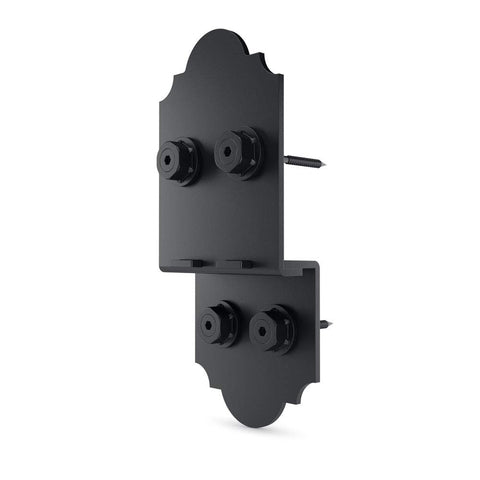OZCO OWT-Lite Laredo Sunset Post-to-Beam Connectors, 8", Steel, Powder Coated Finish, Black, 2 Pieces