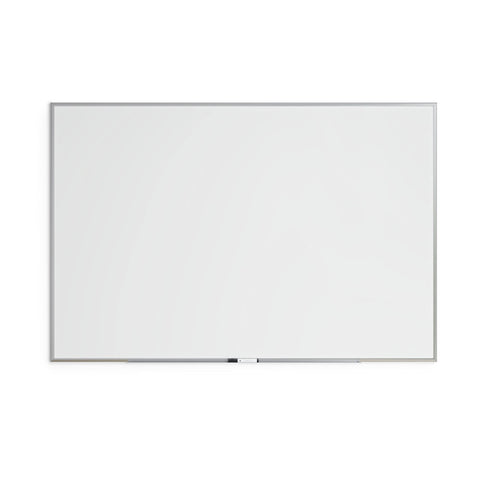 U Brands Magnetic Whiteboard 48" x 72", Large Dry Erase Board with Silver Aluminum Frame, Wall Mounted White Board for Office, Classroom & Conference Room, 6' x 4'