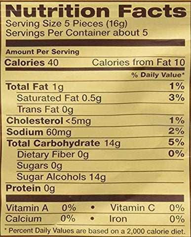 Werther's Original Sugar-Free Caramel Coffee Hard Candy - Individually Wrapped Hard Candies for Halloween, Parties, or Snacks - 1.46 oz Bag (Pack of 1)