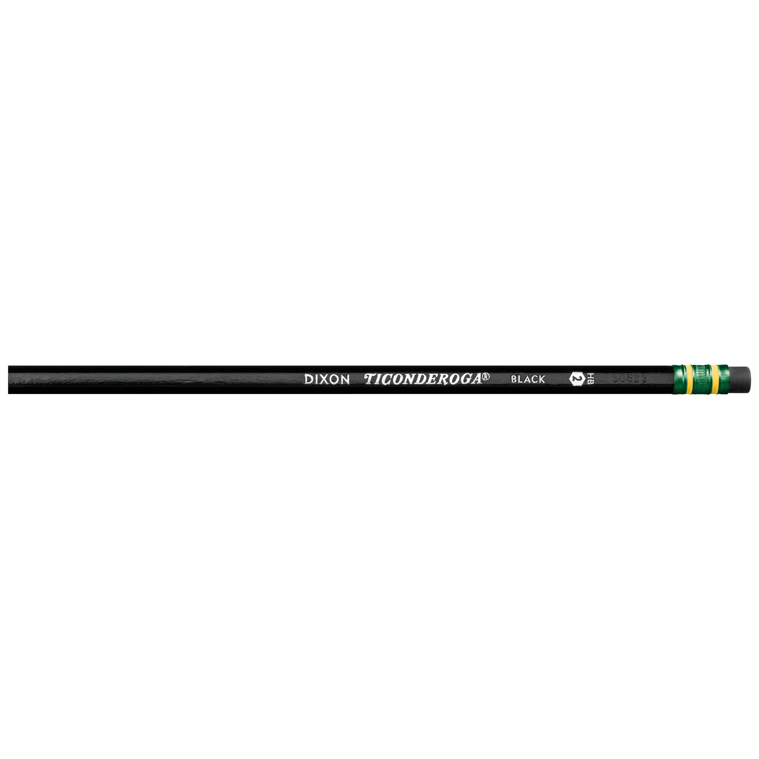 Ticonderoga Wood-Cased Pencils, Unsharpened, #2 HB Soft, Black, 12 Count