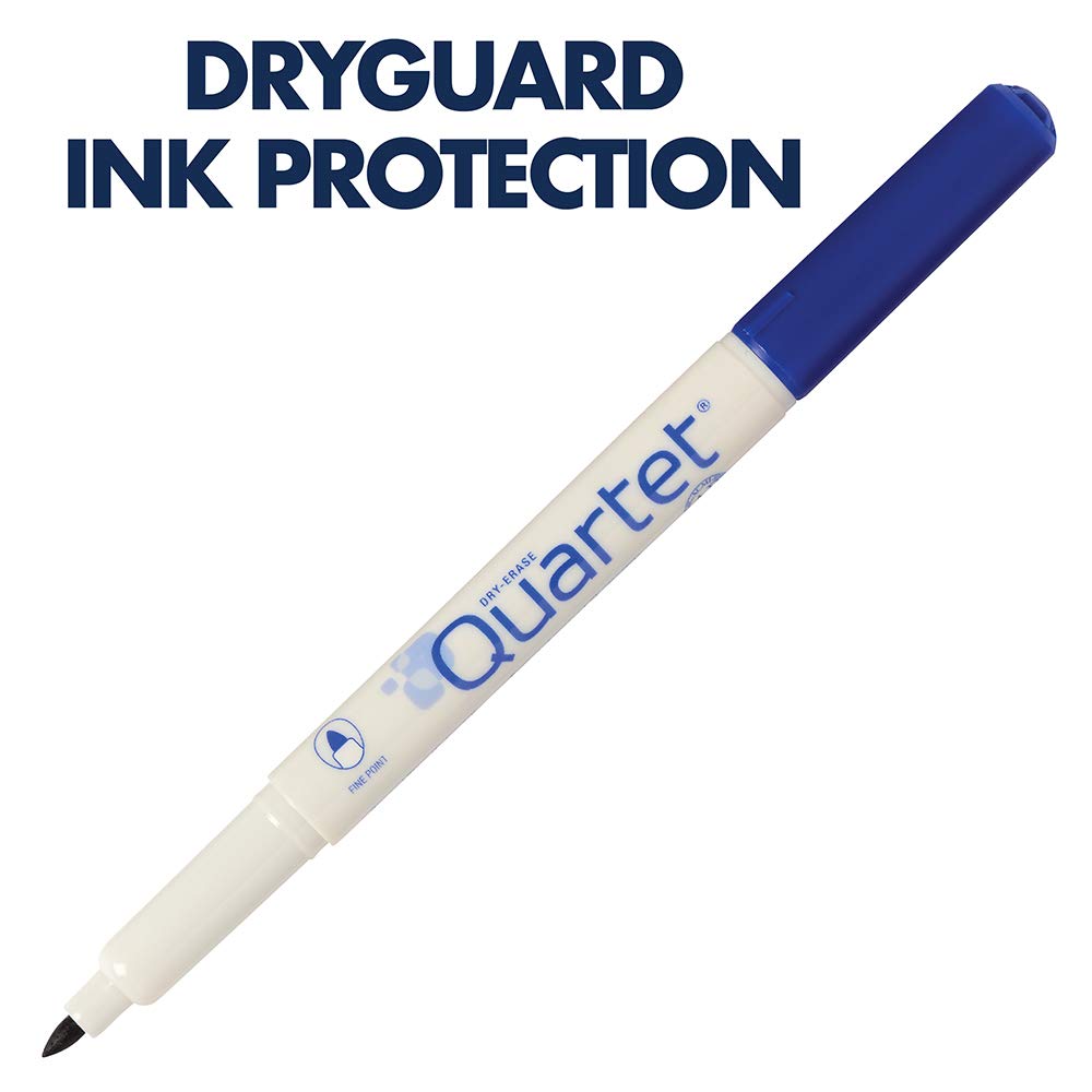 Quartet Classic Low Odor Dry-Erase Markers, Fine Point, 4-Marker Set, Assorted Colors (659520Q)