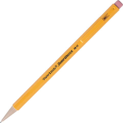 Paper Mate SharpWriter Mechanical Pencils, 0.7mm, HB #2, Yellow, 12 Count